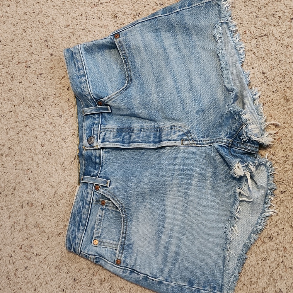 Levi's 501 Button Fly High Rise Jean Shorts NEW Sz 32